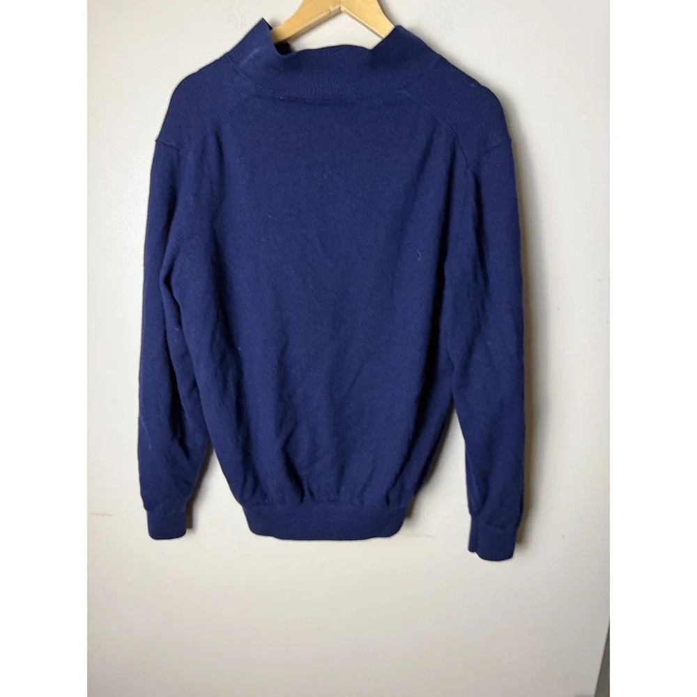 Fairway and Greene 1/4 Zip Golf Pullover Sweater Mens L Blue Golf